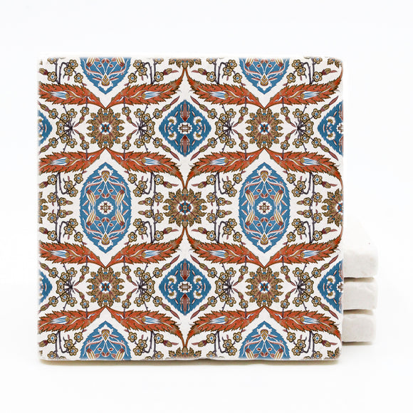 Moroccan Boho Style Drink Coasters - Floral Spring Wedding Decor