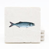 Fish Marble Tile Drink Coasters