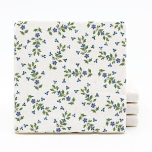 Floral Print Marble Coasters