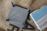 Driftwood Gray Wood Drink Coaster Holder