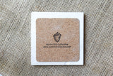 cork backed marble coaster