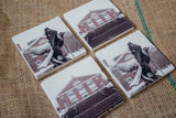 Bentley University Drink Coasters - Winter Themed