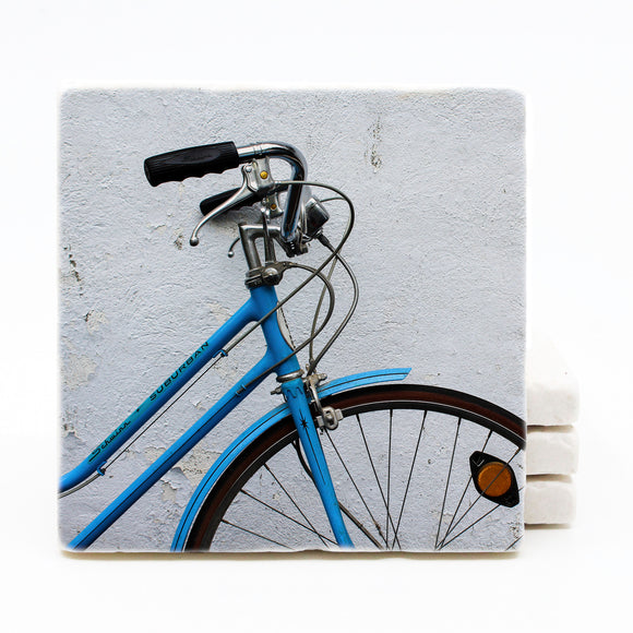 Bike Marble Drink Coasters (Version 3)