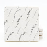 Floral Sketch Pattern Coasters (Version 1)