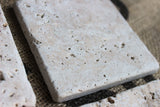 Plain Travertine Drink Coasters