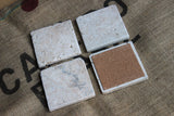 Plain Travertine Drink Coasters