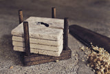 Wood Drink Coaster Holder