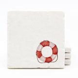 Beach Marble Drink Coasters - Premium Nautical Stone Coasters