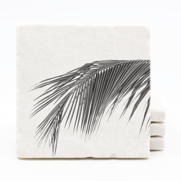 Palm Tree Marble Drink Coasters (Version 3)